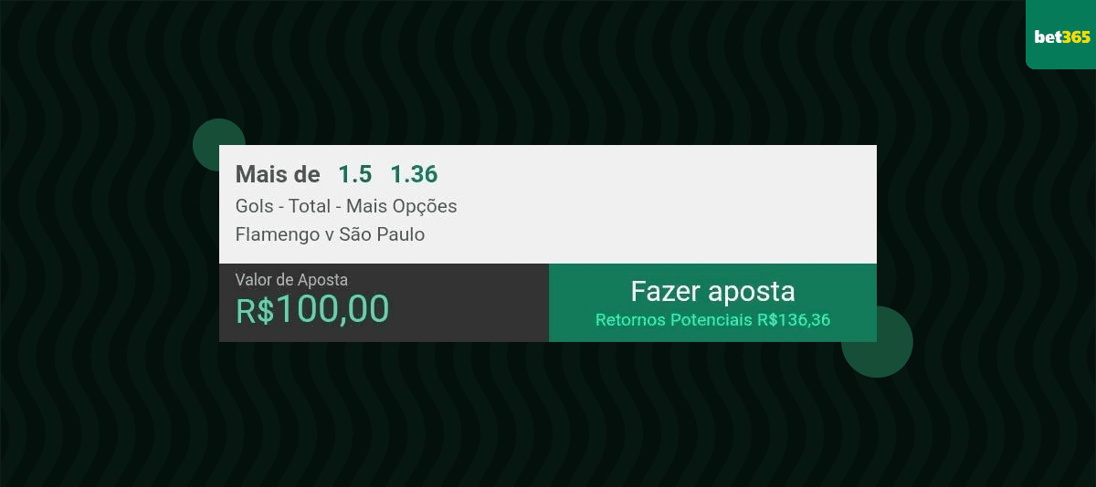 valor de aposta bet365