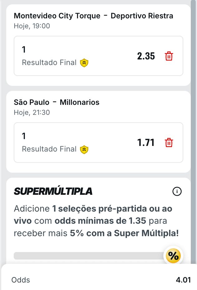 bilhete ousado 19.05