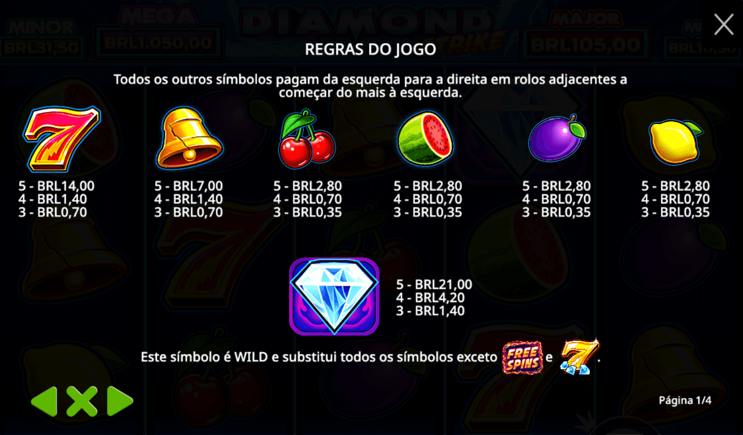 diamond strike como jogar