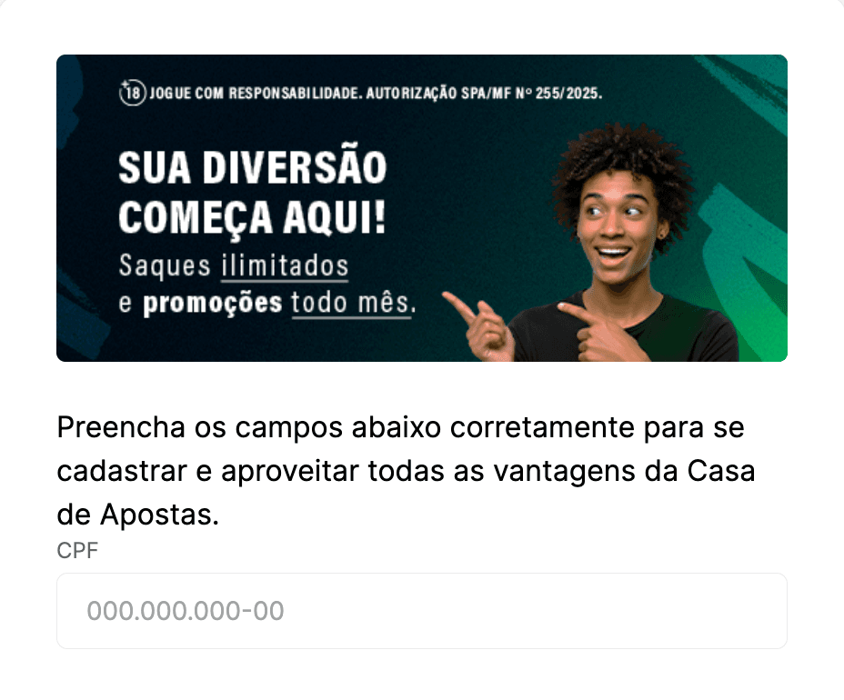 cadastrar casa apostas