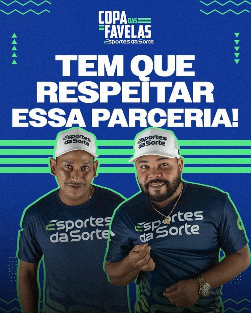 Anúncio da parceria entre Esportes da Sorte e Copa das Favelas 2023