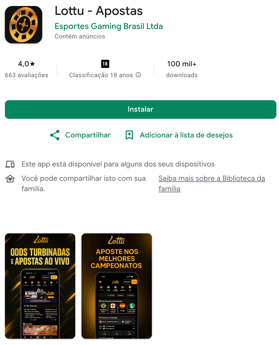 app lottu baixar