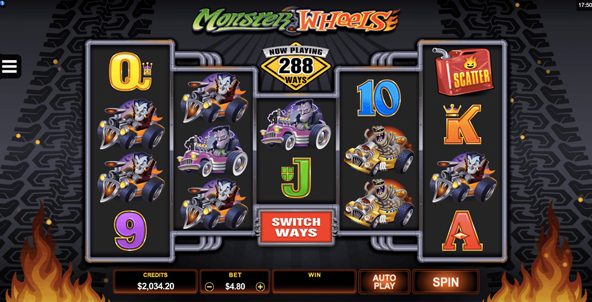 monster wheels slot