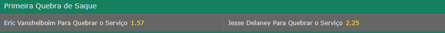 odds primeira quebra de saque bet365