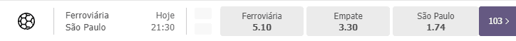 odds ferroviaria x sp