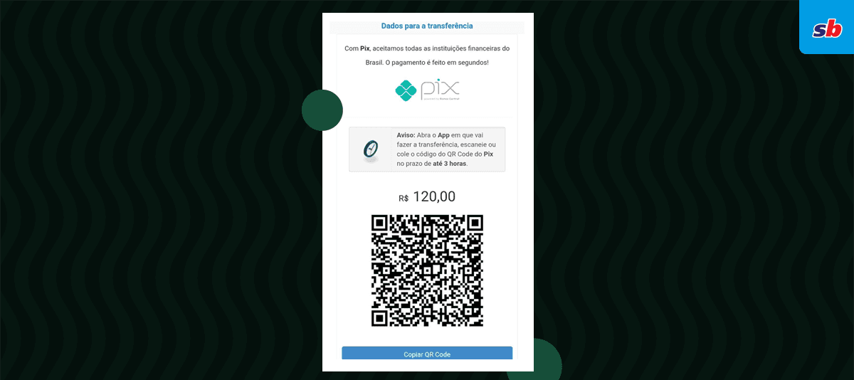 qr code pix sportingbet