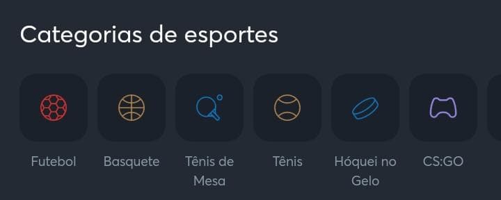 categoria de esportes sportsbet