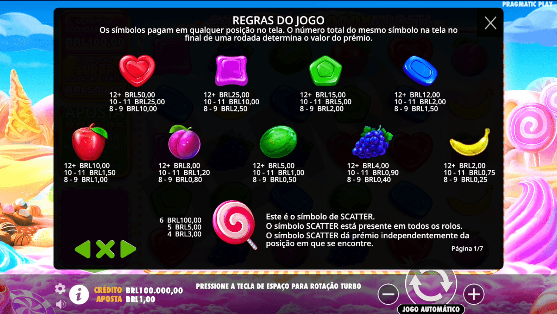 como funciona sweet bonanza 1000
